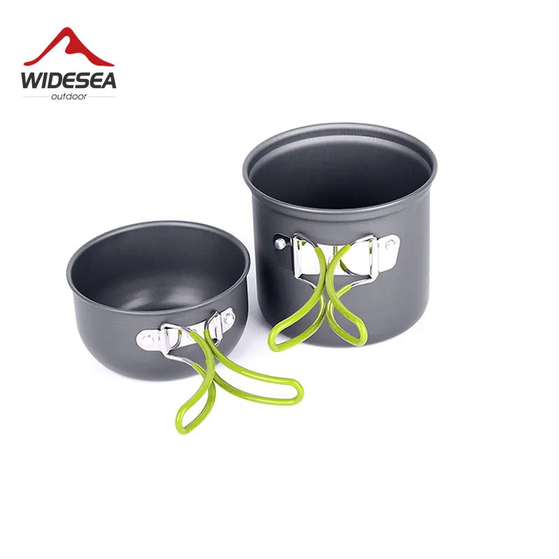Widesea Ultralight Folding Camping Cookware Set With Pot And Utensils