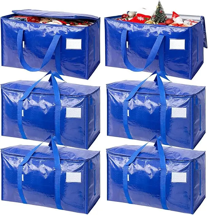 6 Pack Heavy Duty Moving Bags With Zippers And Handles