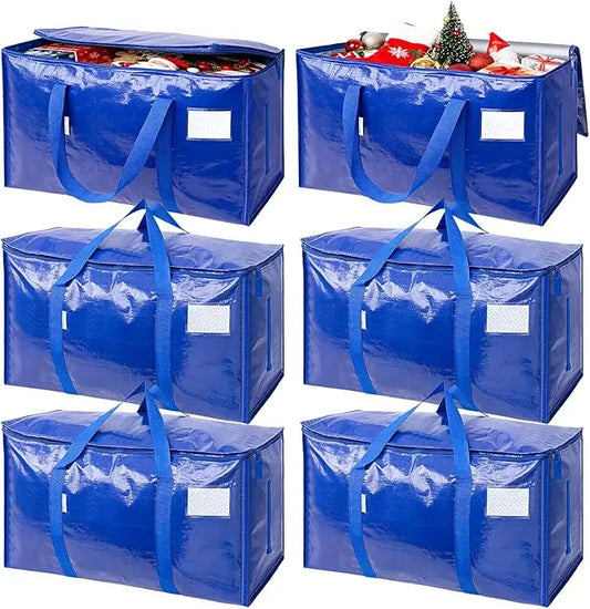 6 Pack Heavy Duty Moving Bags With Zippers And Handles