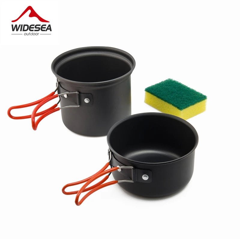 Widesea Ultralight Camping Cooking Utensils And Pot Set For Travel