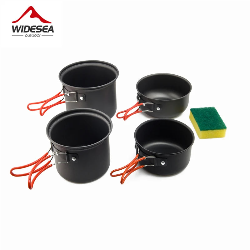 Widesea Ultralight Camping Cooking Utensils And Pot Set For Travel