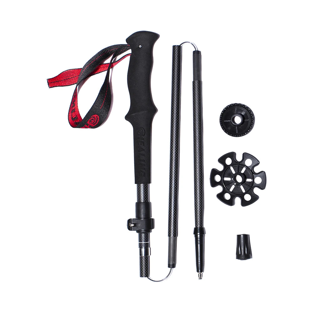 Okhealing Ultralight Carbon Fiber Trekking Poles With Shock Absorption