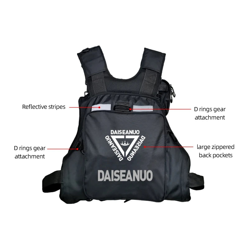Daiseanuo Men's Multifunctional Fishing Vest for Outdoor Sports
