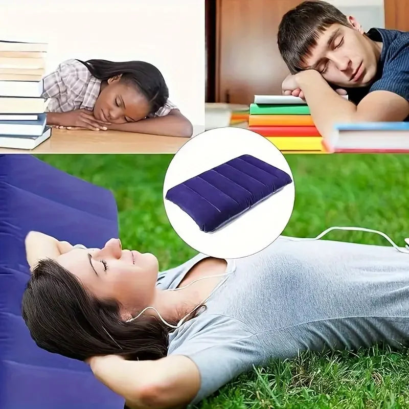 Air Cushion Pillows Inflatable For Camping And Travel Backrest