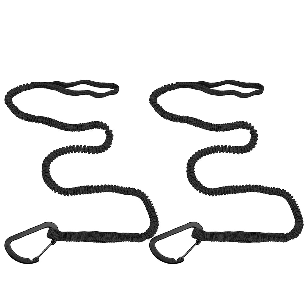 MOJOYCE Kayak Paddle Leash Adjustable Elastic Lanyard