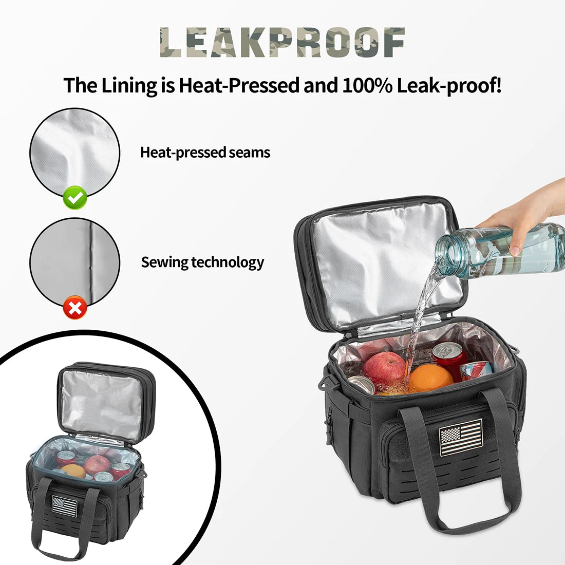 ReFire Gear Tactical Insulated Leak Proof Lunch Box Cooler Bag
