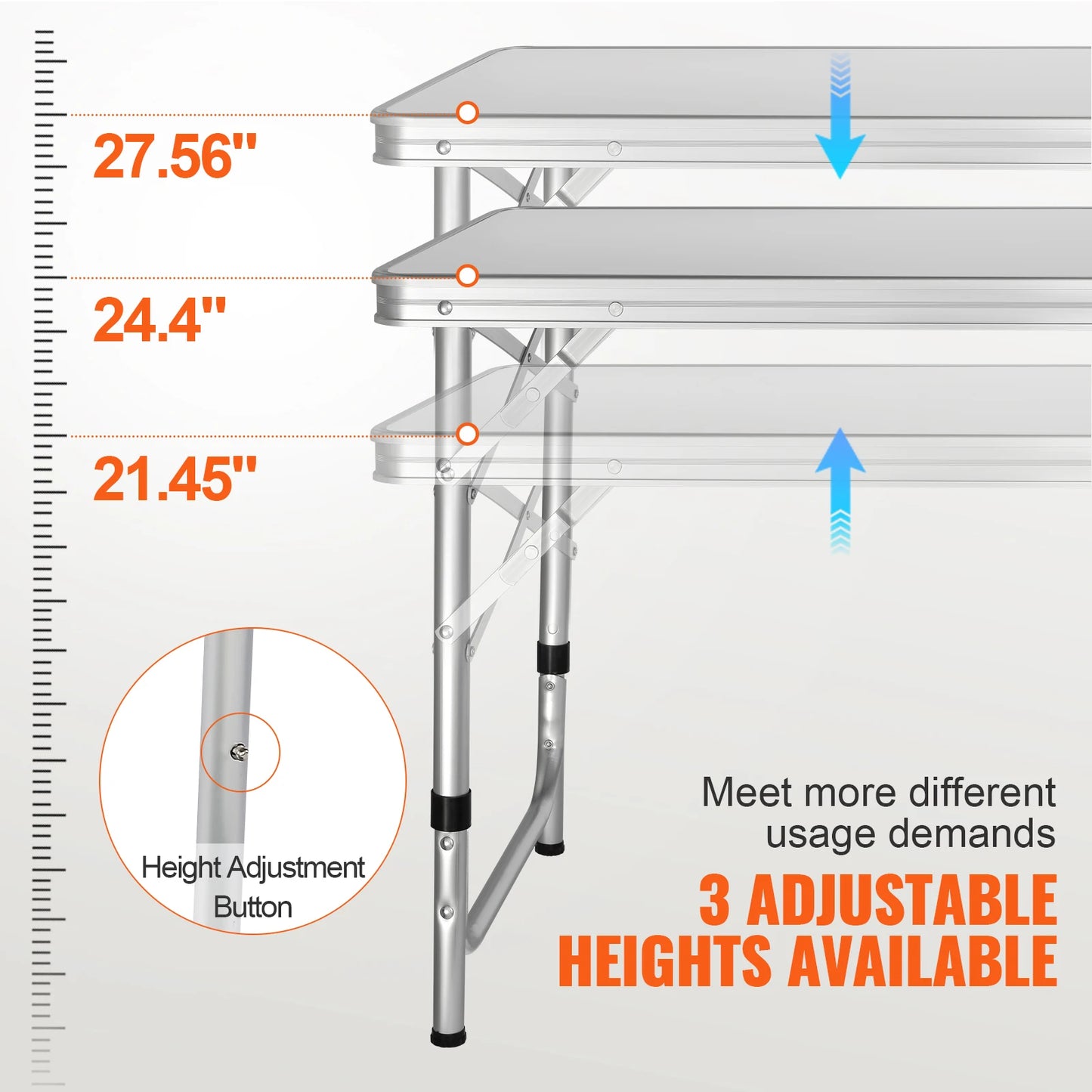SucceBuy Folding Camping Kitchen Table Quick Setup For Outdoors