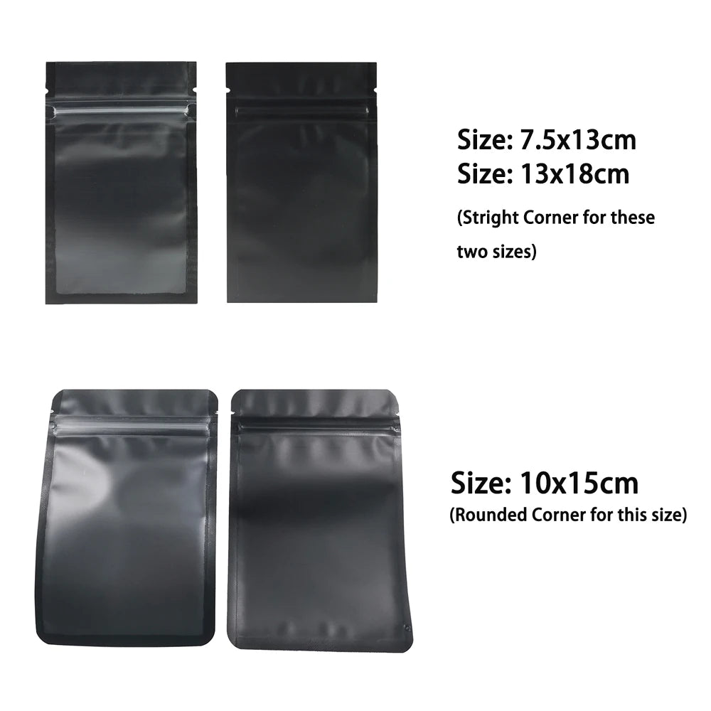 VoluPack Resealable Zip Bags Heat Sealable Pouches With Frosted Window
