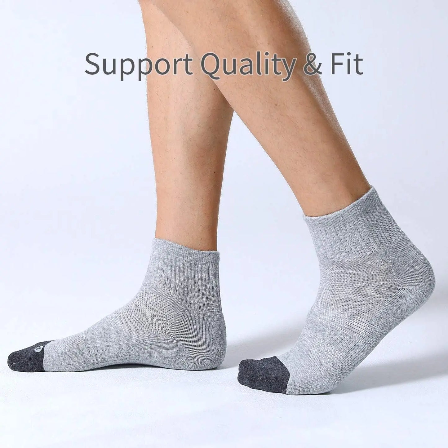 Men's Athletic Cushioned Ankle Socks For Sports Running