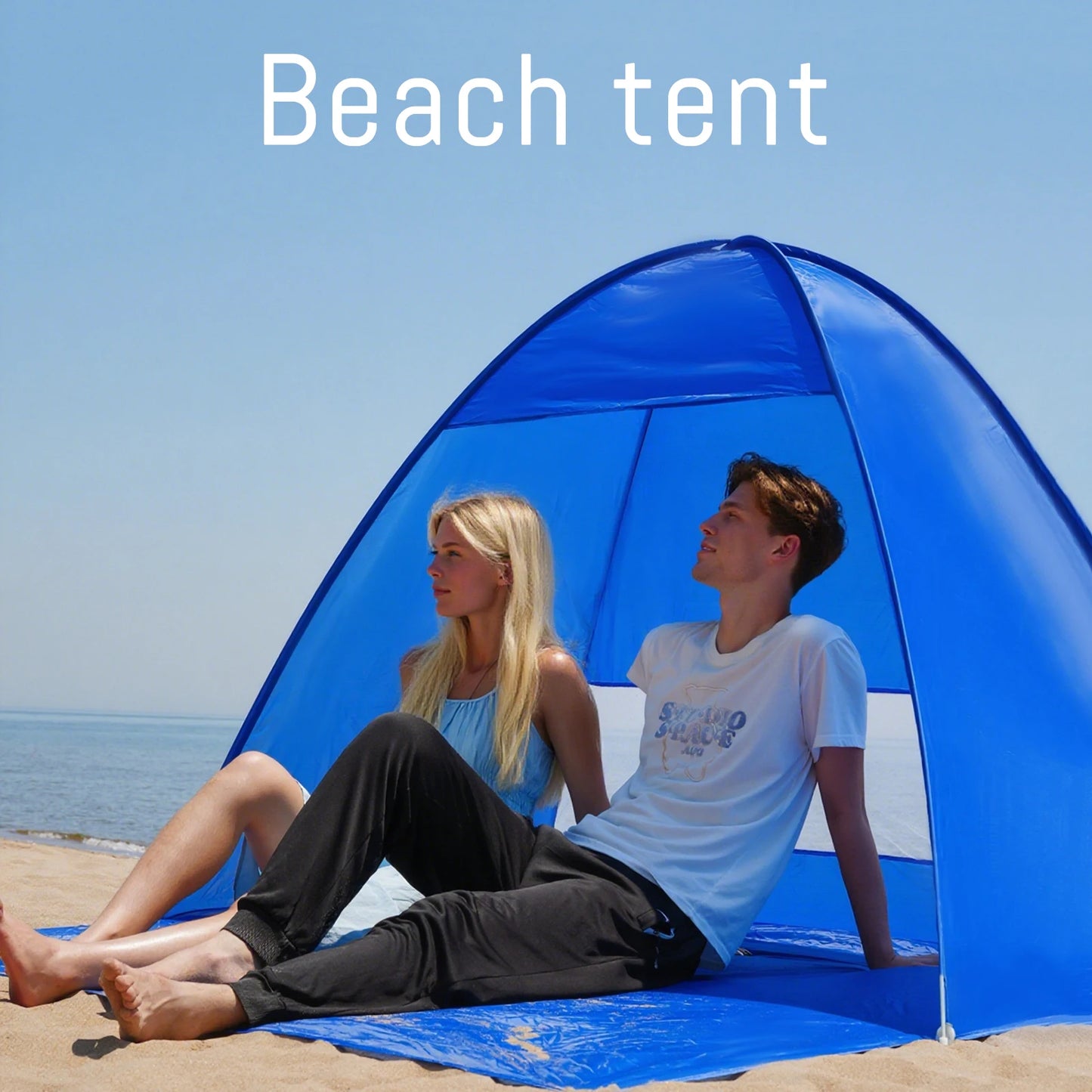 Pakicetus Pop-Up Beach Tent With Handbag, Compact Folding Design