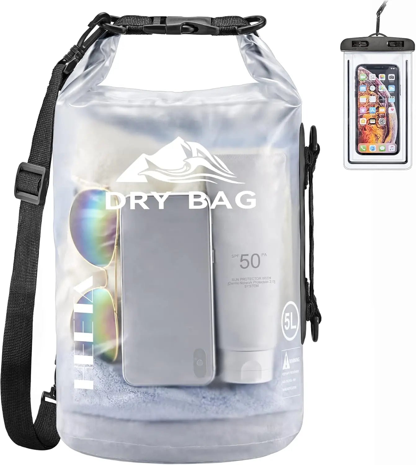 Waterproof Dry Bag Roll Top Lightweight Travel Case