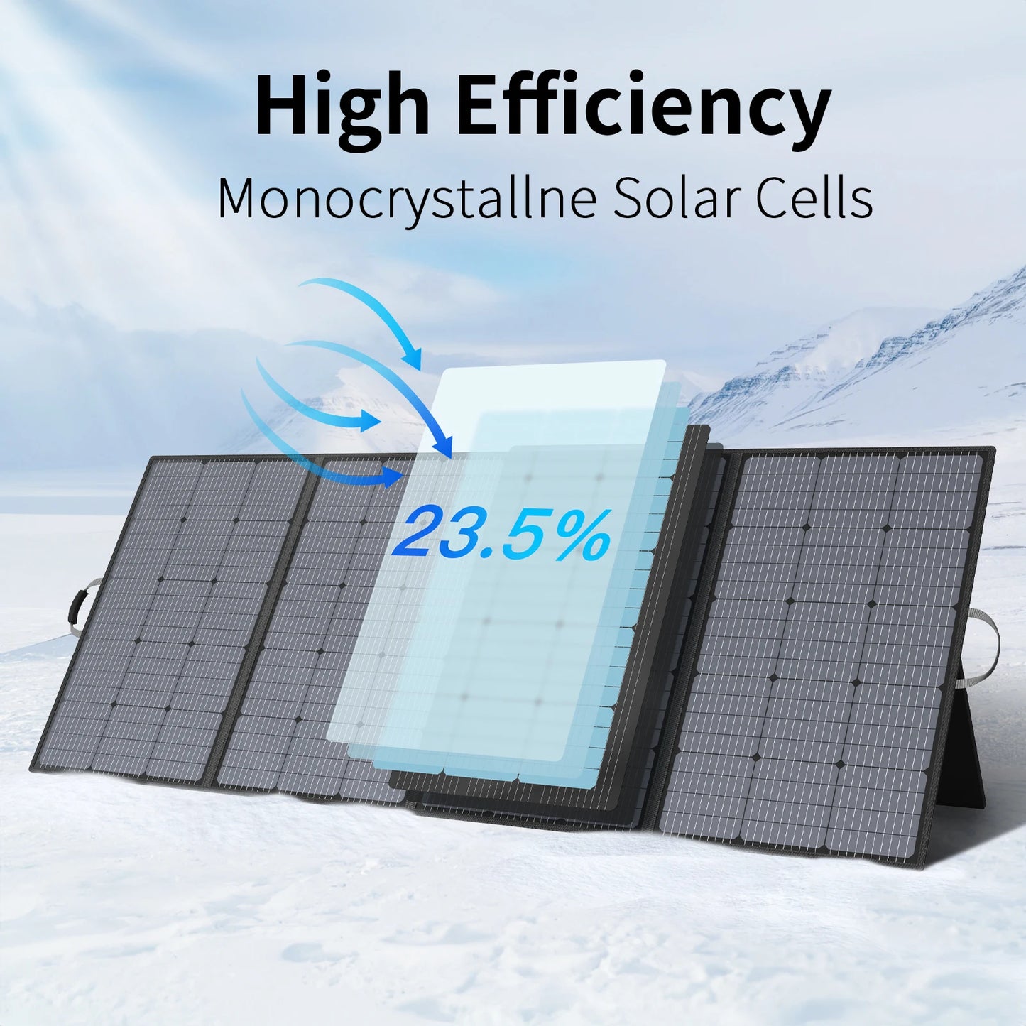 MHPOWOS 400W Portable Foldable Solar Panel Charger For Outdoor Activities