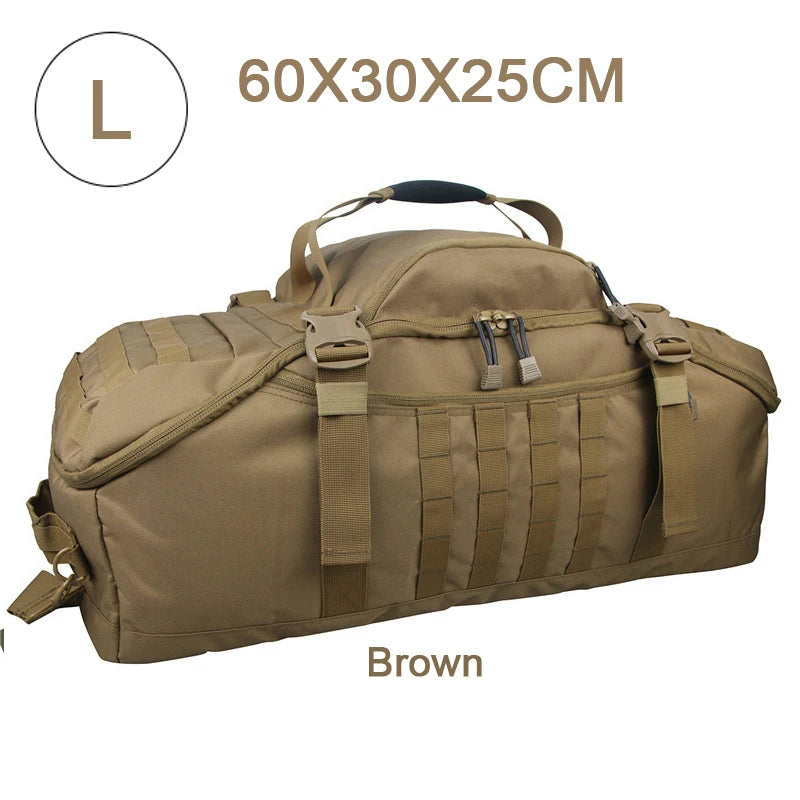 LQARMY 3 Way Duffle Bag Backpack Crossbody Travel Tote