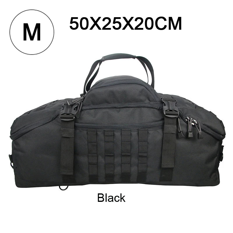 LQARMY 3 Way Duffle Bag Backpack Crossbody Travel Tote