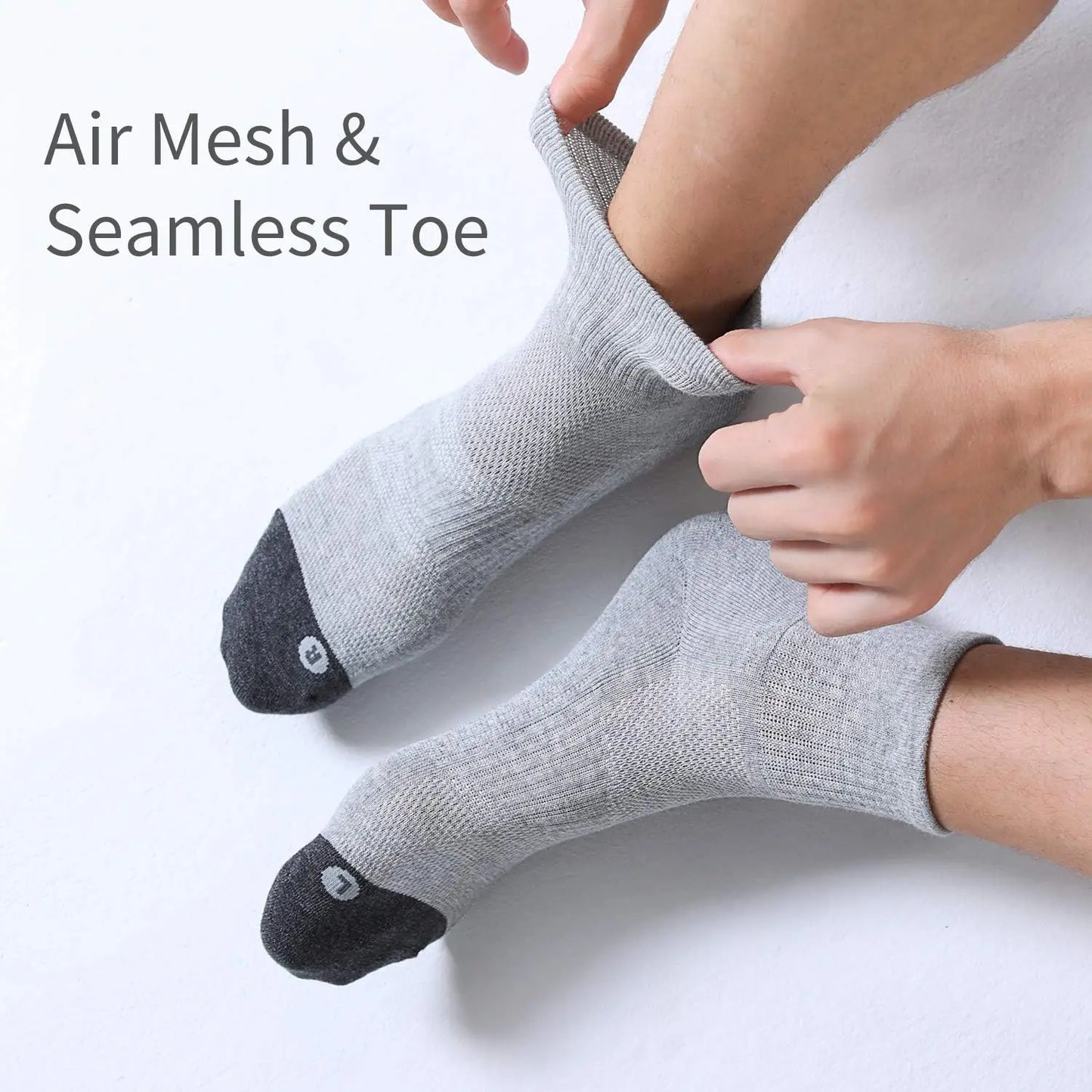 Men's Athletic Cushioned Ankle Socks For Sports Running