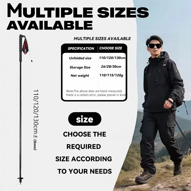 OKHEALINGCN Ultralight Carbon Fiber Trekking Poles 2 Pack