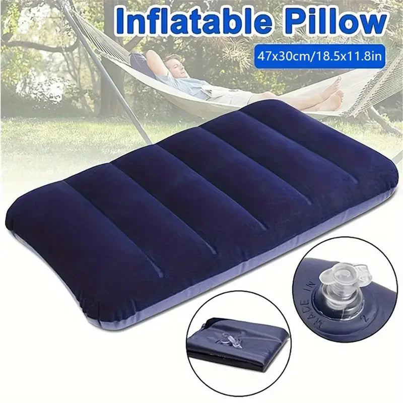 Air Cushion Pillows Inflatable For Camping And Travel Backrest