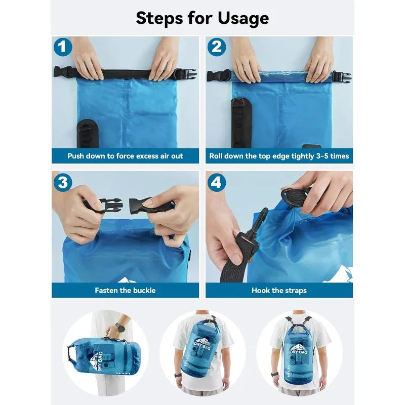 Waterproof Dry Bag Roll Top Lightweight Travel Case