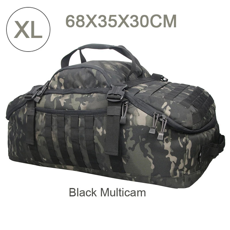 LQARMY 3 Way Duffle Bag Backpack Crossbody Travel Tote