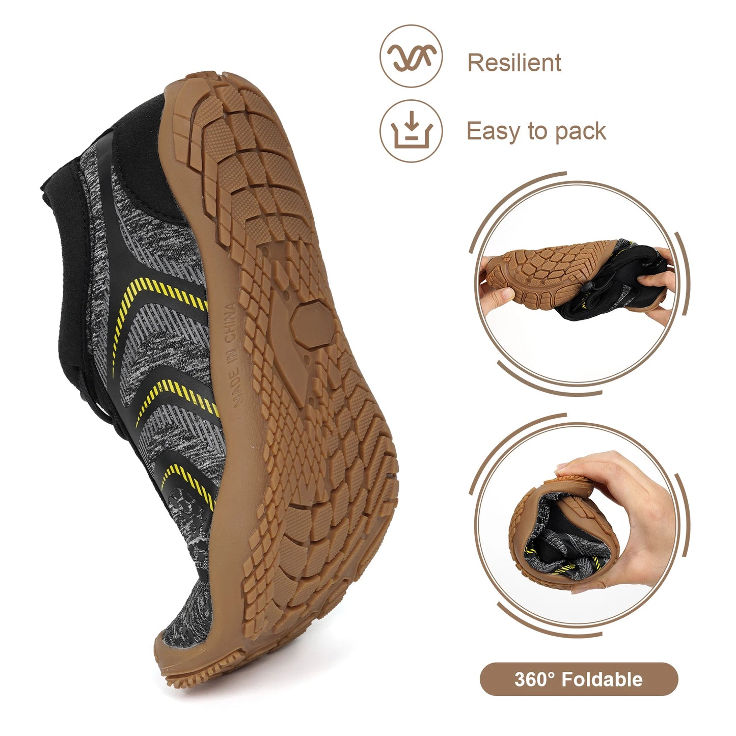 APWIKOGER Water Sports Aqua Shoes Unisex Swimming Sneakers