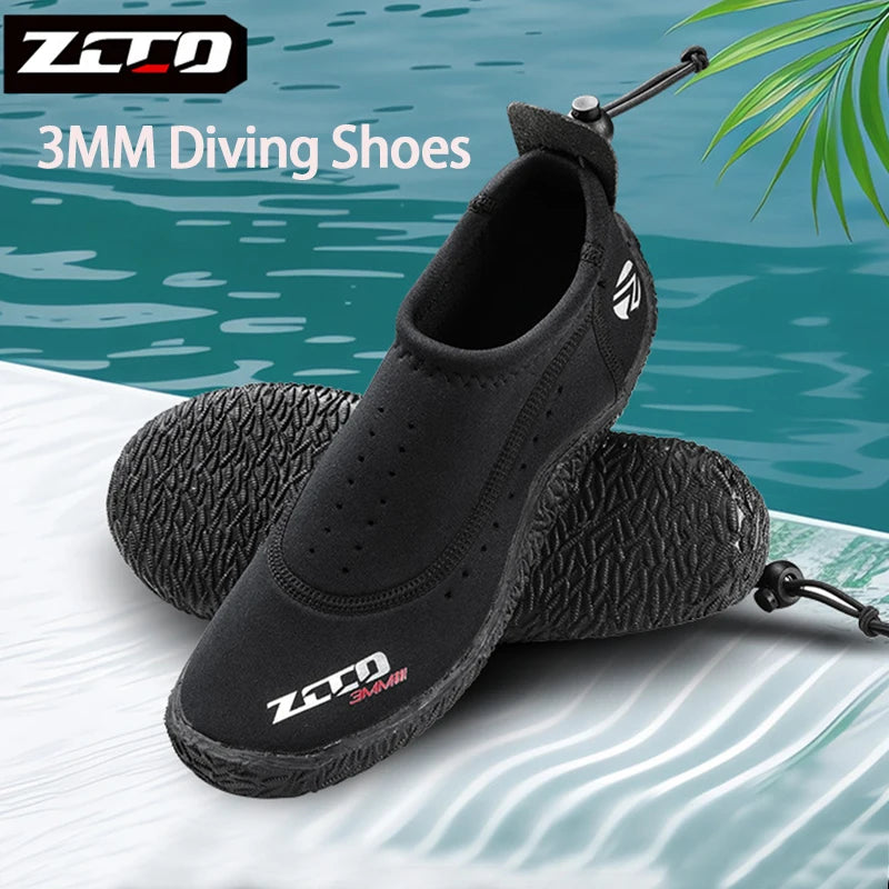 3mm Neoprene Short Diving Boots For Scuba Snorkeling Water Shoes