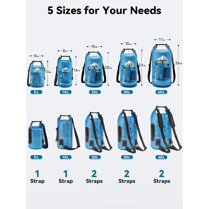 Waterproof Dry Bag Roll Top Lightweight Travel Case