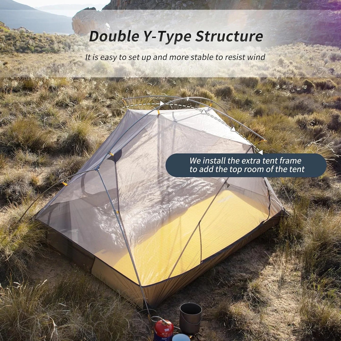 Naturehike Mongar Ultralight Tent Waterproof PU3000mm Outdoor Travel
