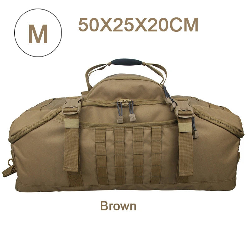 LQARMY 3 Way Duffle Bag Backpack Crossbody Travel Tote