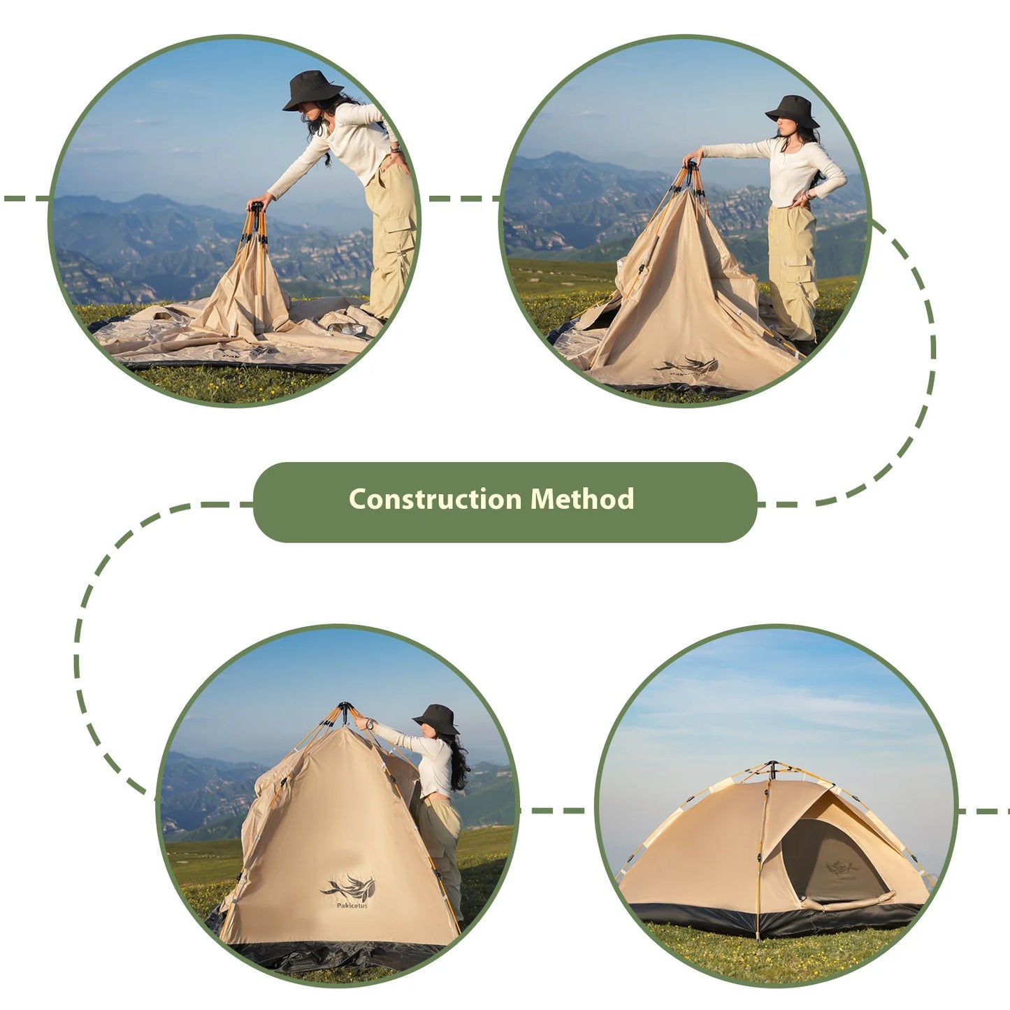 Pakicetus Instant Tent Portable Sun and Rain Shelter for Beach Camping