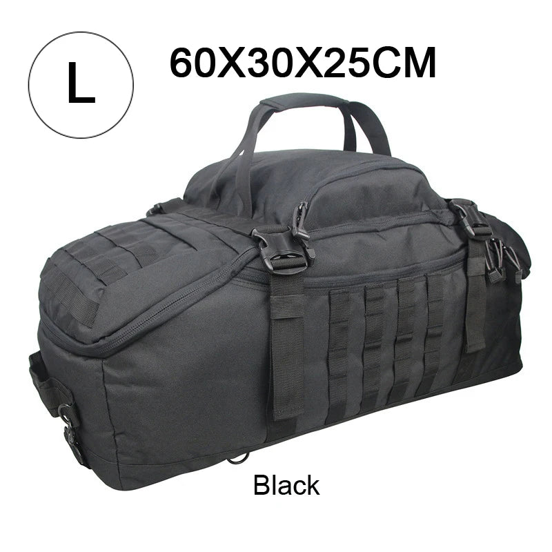LQARMY 3 Way Duffle Bag Backpack Crossbody Travel Tote