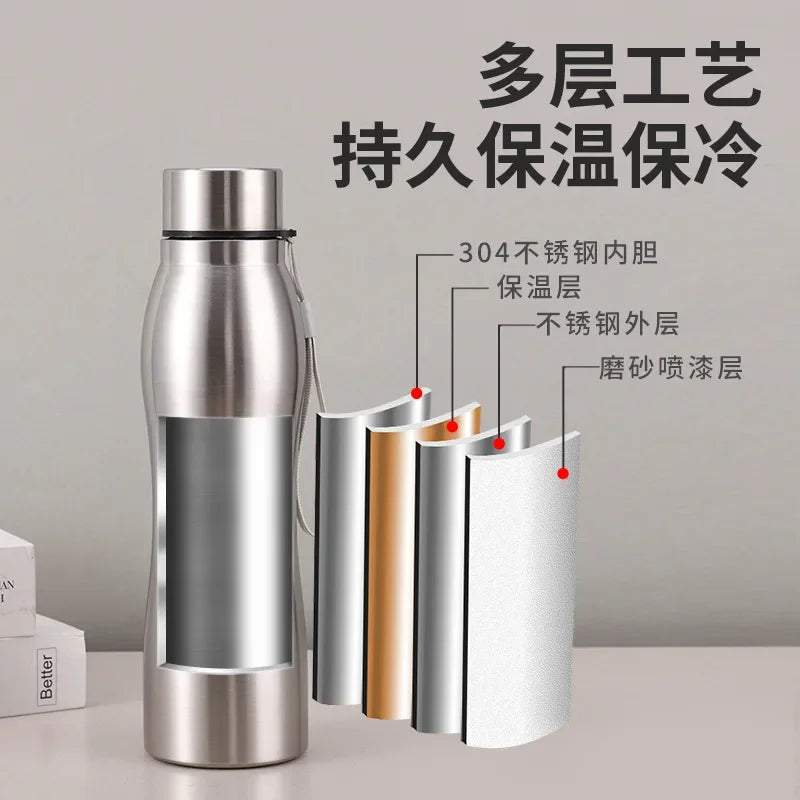 Stainless Steel Sport Water Bottle Vacuum Flask For Travel