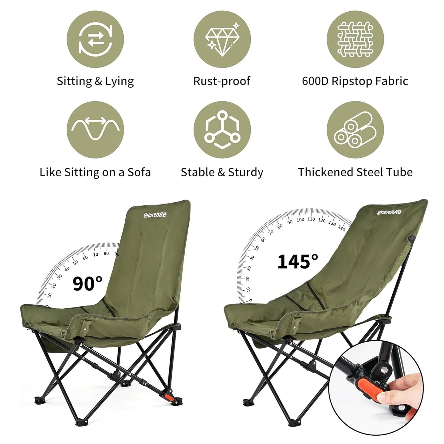 Naturehike Moon Chair High Back Folding Lounge