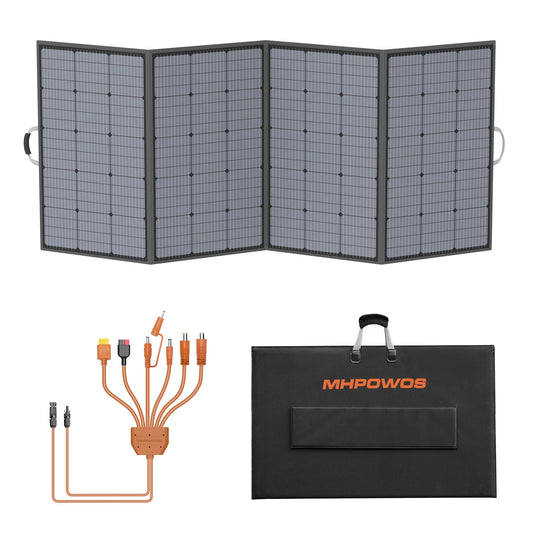 MHPOWOS 400W Portable Foldable Solar Panel Charger For Outdoor Activities