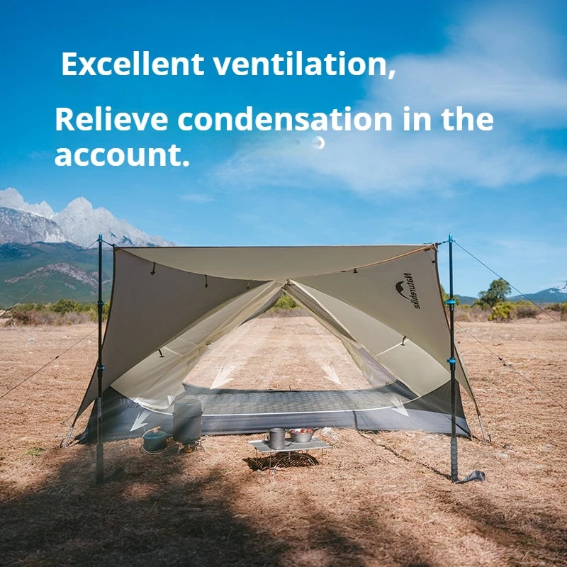 Naturehike Mongar UL Camping Tent Three Season Waterproof Lightweight Nylon