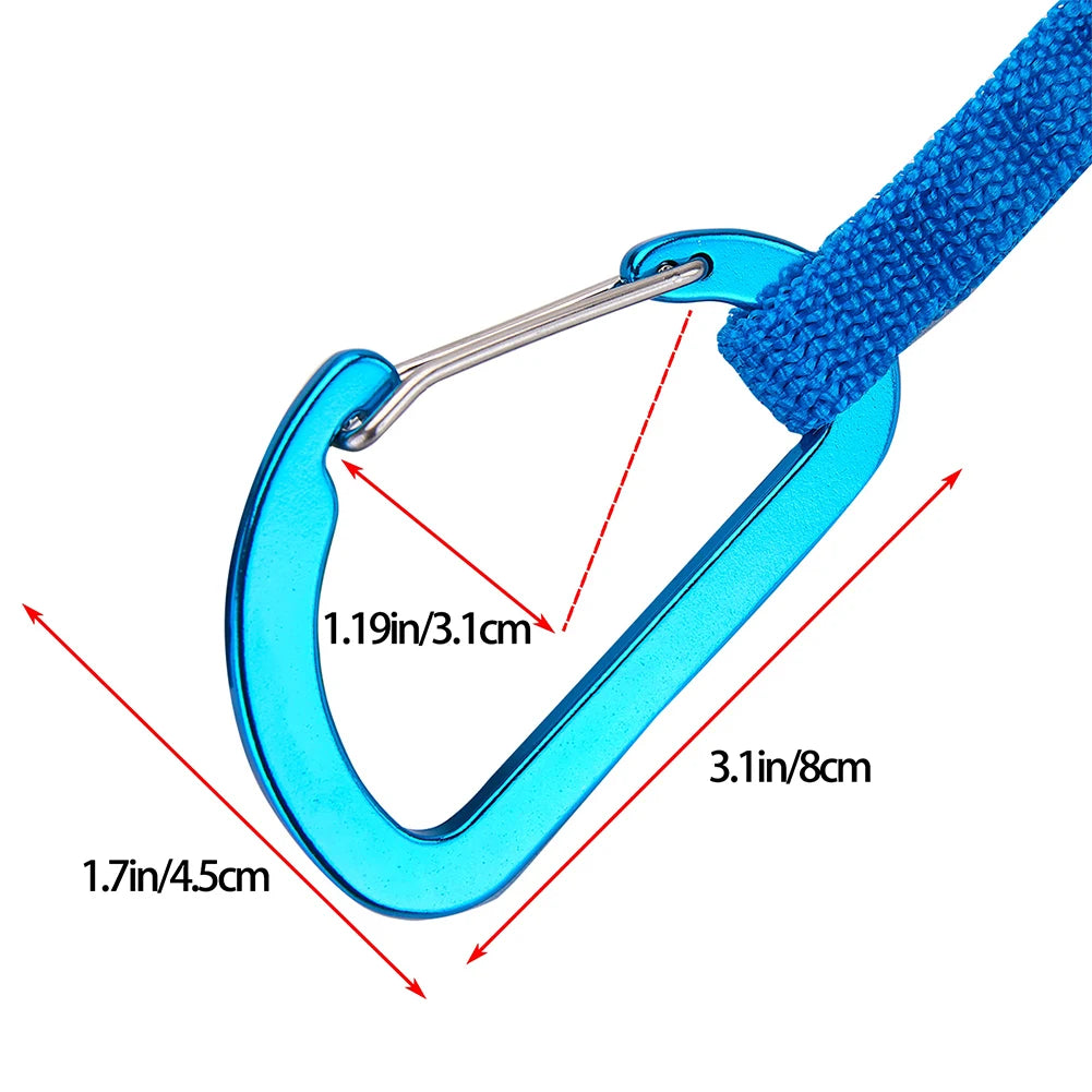 MOJOYCE Kayak Paddle Leash Adjustable Elastic Lanyard