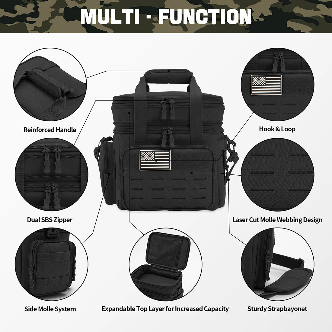 ReFire Gear Tactical Insulated Leak Proof Lunch Box Cooler Bag