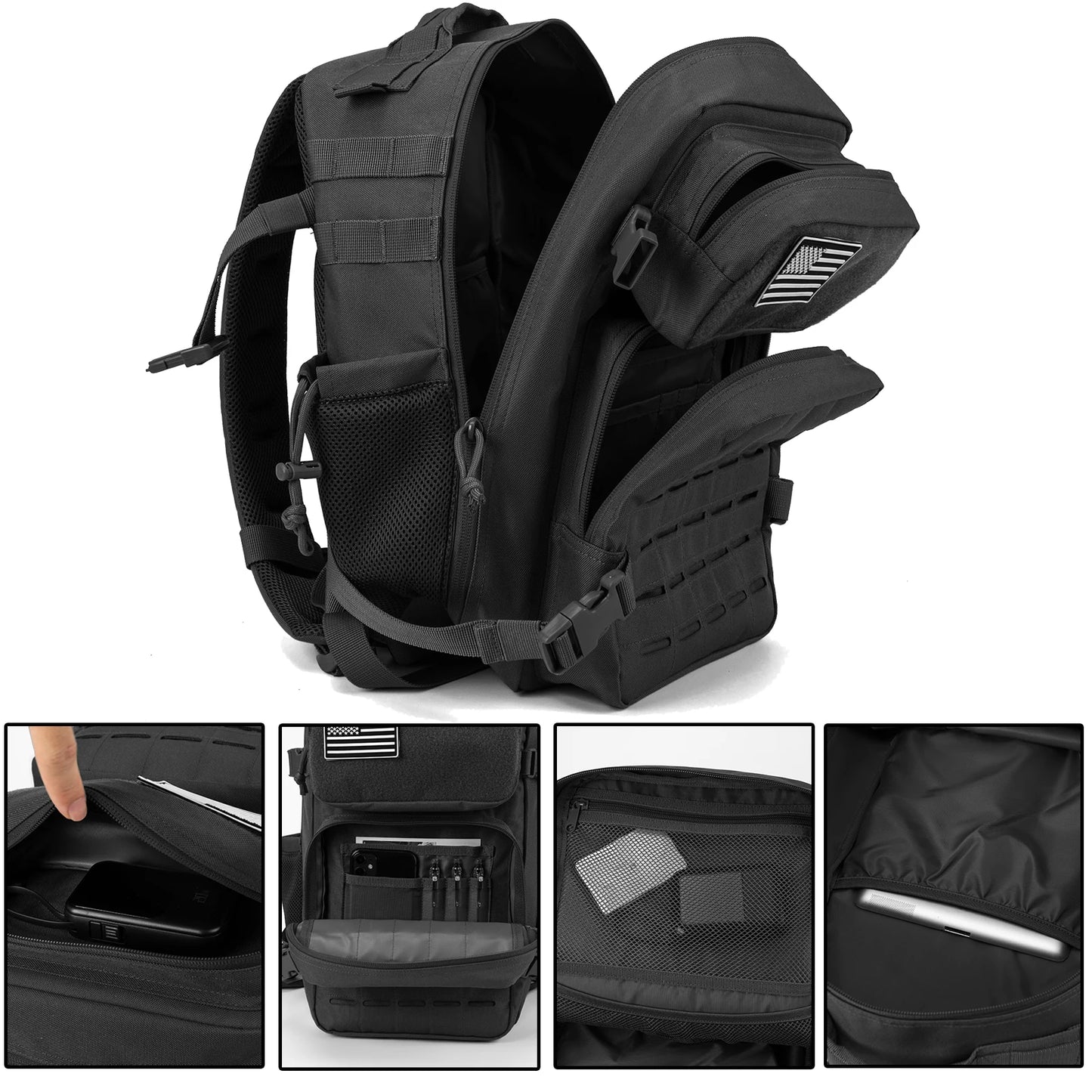 ReFire Gear Tactical Backpack MOLLE Outdoor Unisex Hiking Survival Bag