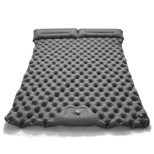 By Inflating Outdoor Double Inflatable Mattress Ultra Lightweight Camping Pad