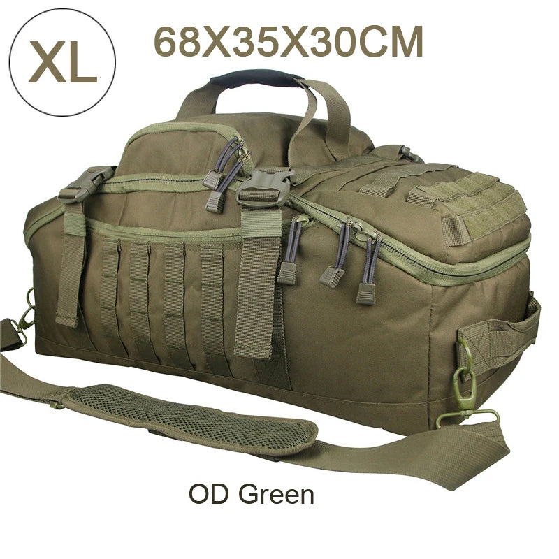 LQARMY 3 Way Duffle Bag Backpack Crossbody Travel Tote