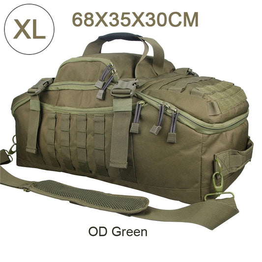 LQARMY 3 Way Duffle Bag Backpack Crossbody Travel Tote