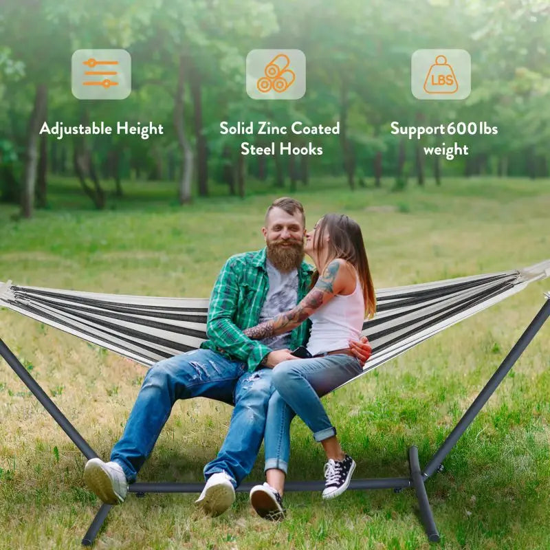 GYROOR Adjustable Stand Hammock With 600Lb Capacity And Storage Bag