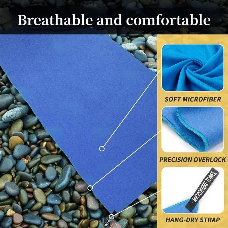 Quick-Drying Microfiber Sports Towel For Gym Camping Running Beach