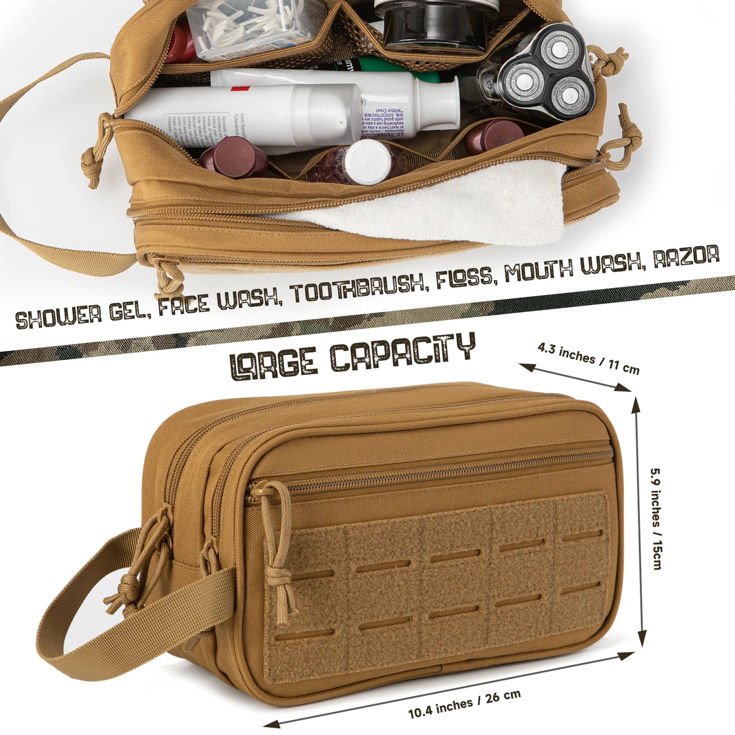 ReFire Gear Mens Tactical Toiletry Bag EDC Travel Kit