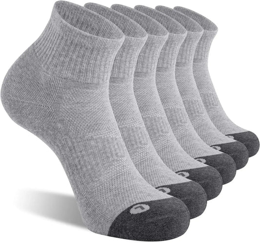 Men's Athletic Cushioned Ankle Socks For Sports Running