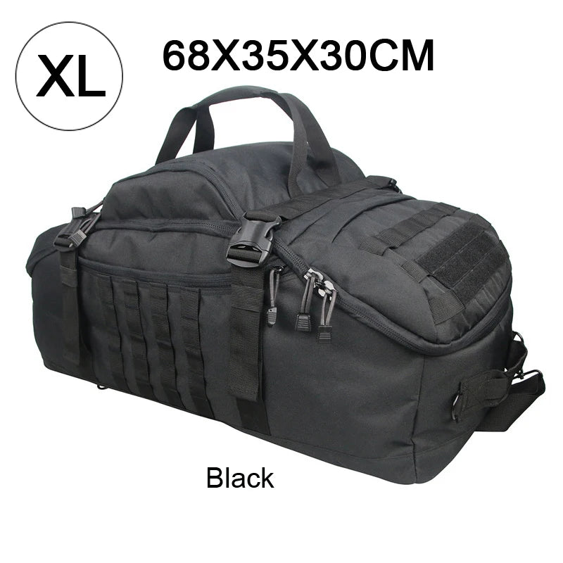 LQARMY 3 Way Duffle Bag Backpack Crossbody Travel Tote